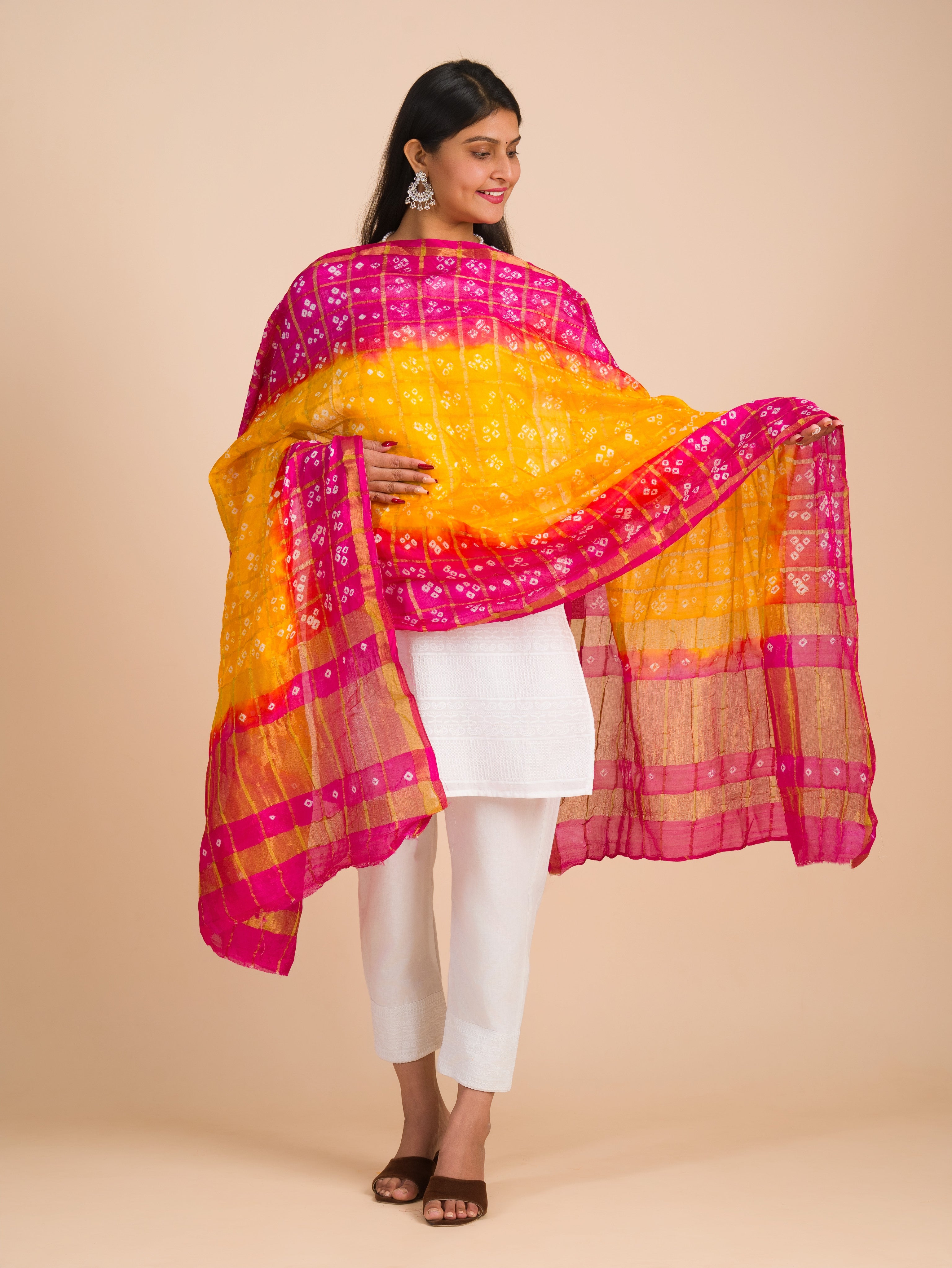 By Traditional Ghatchola Bandhani Art Silk Dupatta