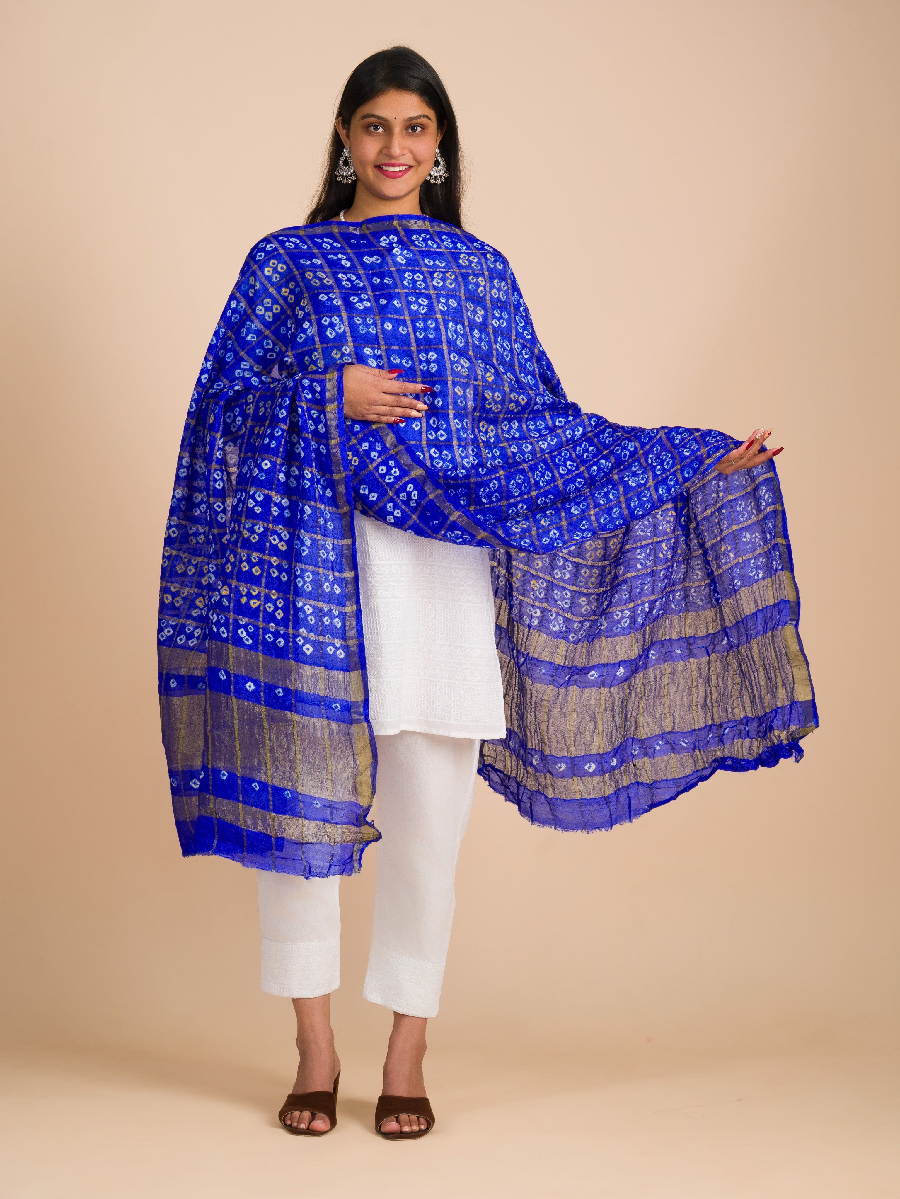 By Art Silk Dupatta with Classic Ghatchola Bandhani Pattern