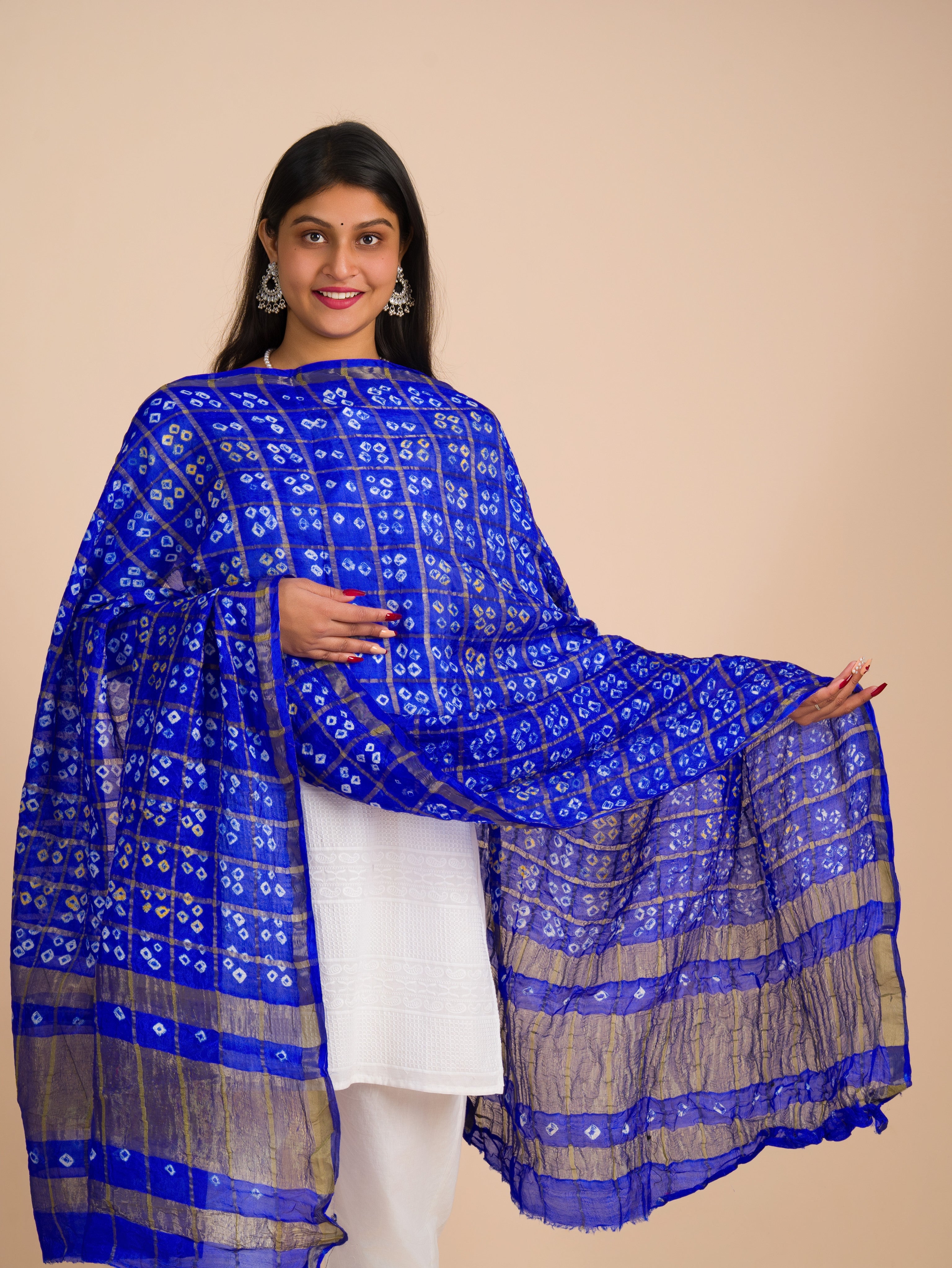 By Art Silk Dupatta with Classic Ghatchola Bandhani Pattern