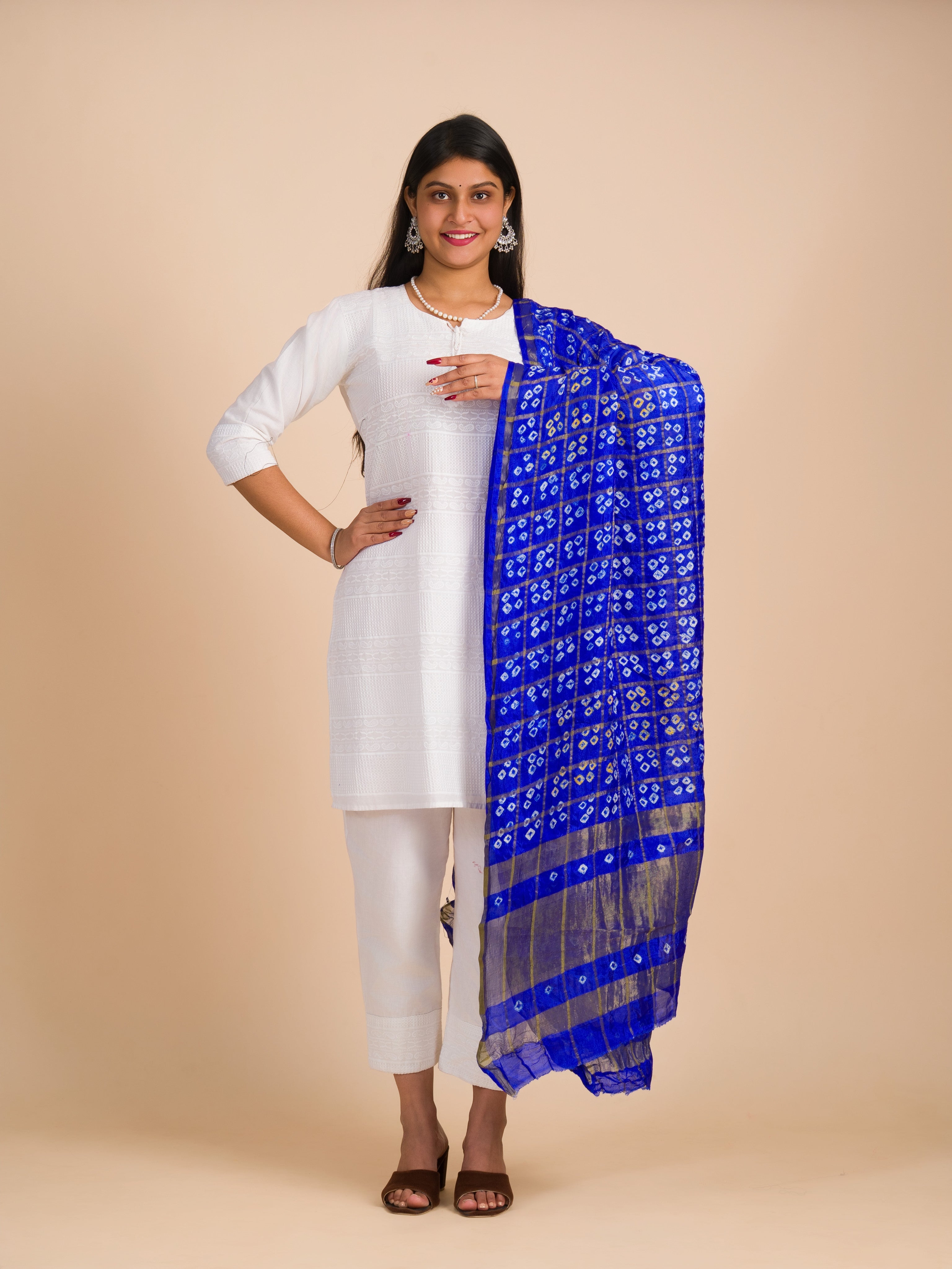 By Art Silk Dupatta with Classic Ghatchola Bandhani Pattern