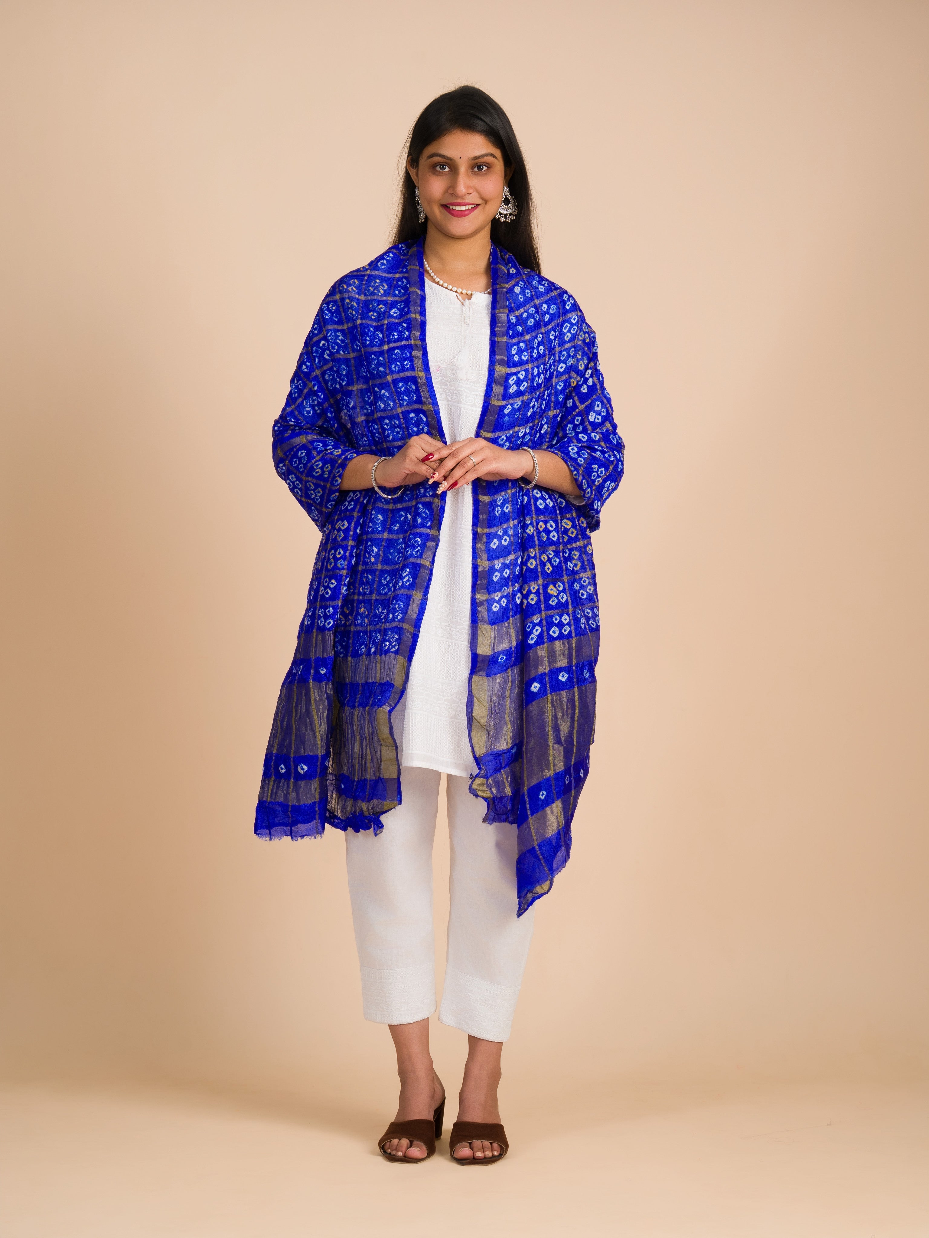 By Art Silk Dupatta with Classic Ghatchola Bandhani Pattern