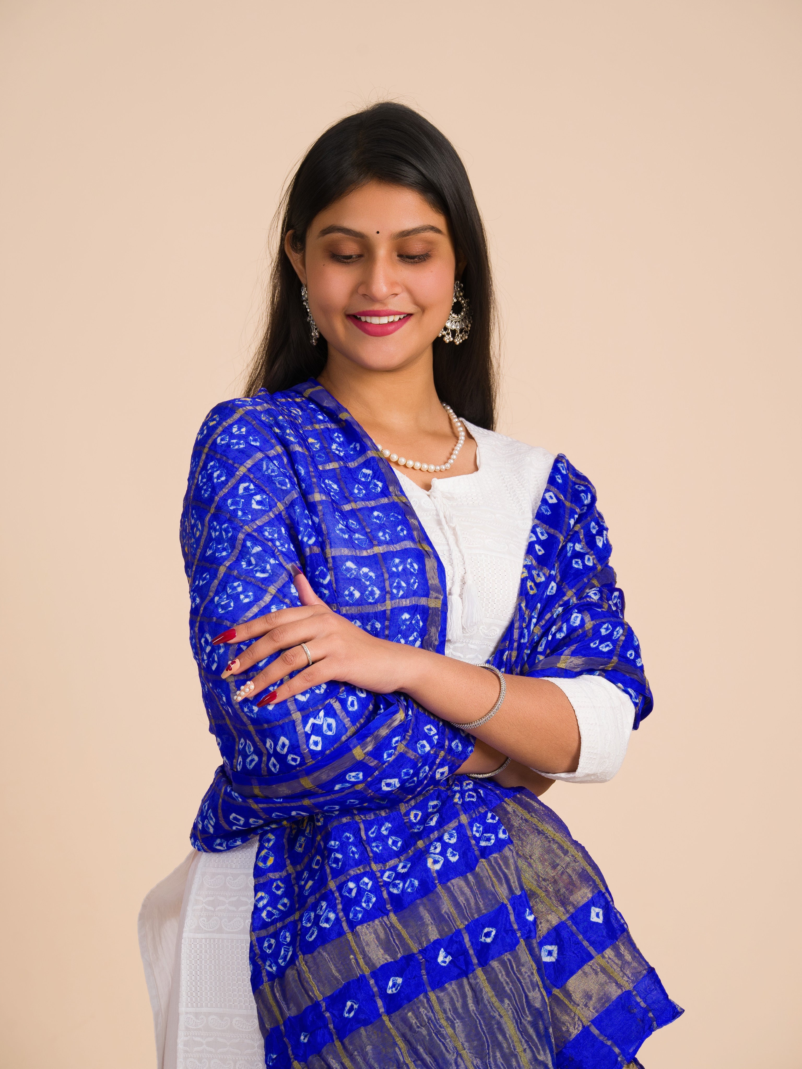 By Art Silk Dupatta with Classic Ghatchola Bandhani Pattern