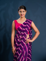Leheriya StyleSaree With Casual Wear