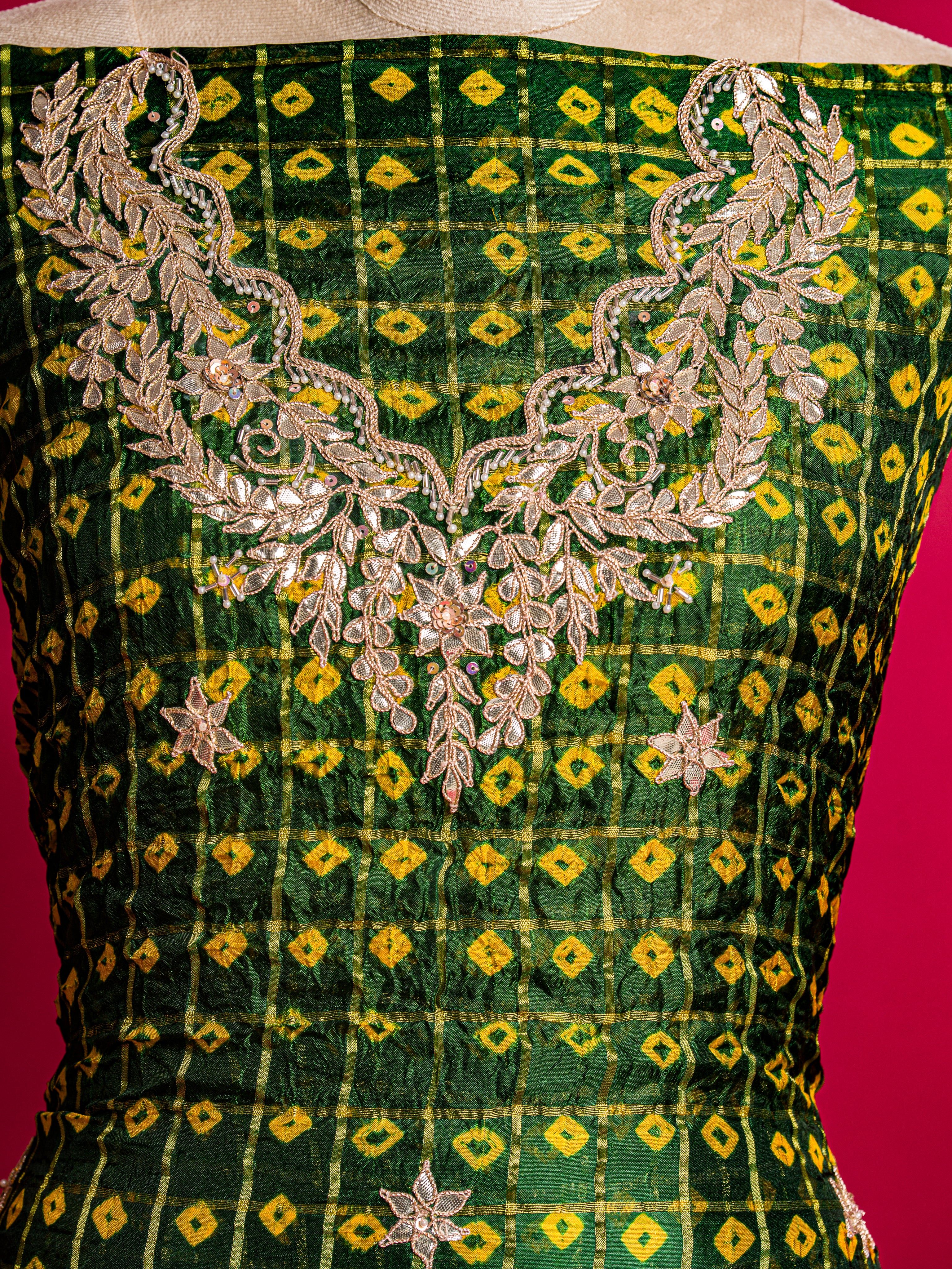 KcPc New Special Bandhani Gharchola With Gotapatti Work Suit KML