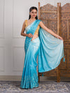 By Bandhani Saree With Gotapatti Work