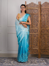 By Bandhani Saree With Gotapatti Work