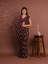 By New Spiceal Chiffon Leheriya Style Causal wear Saree