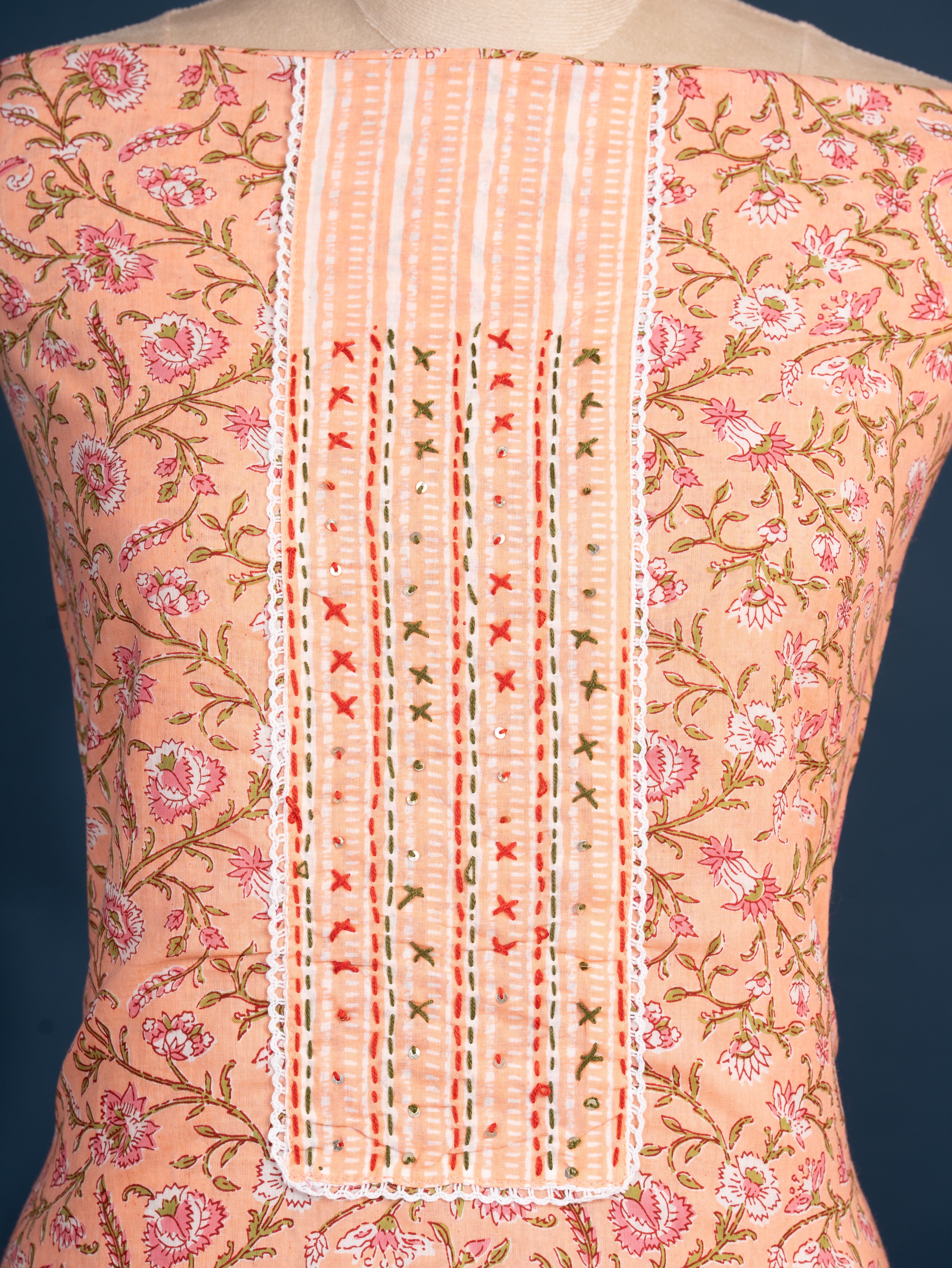 KcPc Latest Cotton Flower Print style With Causal Wear Suit SJB