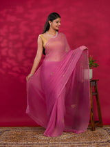 Pittan Gotapatti Work rajputi saree in pure chiffon fabric