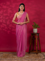 Pittan Gotapatti Work rajputi saree in pure chiffon fabric