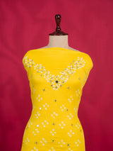 KcPc New Latest Cotton Bandhani Style Suit with Mirror Work RSAF