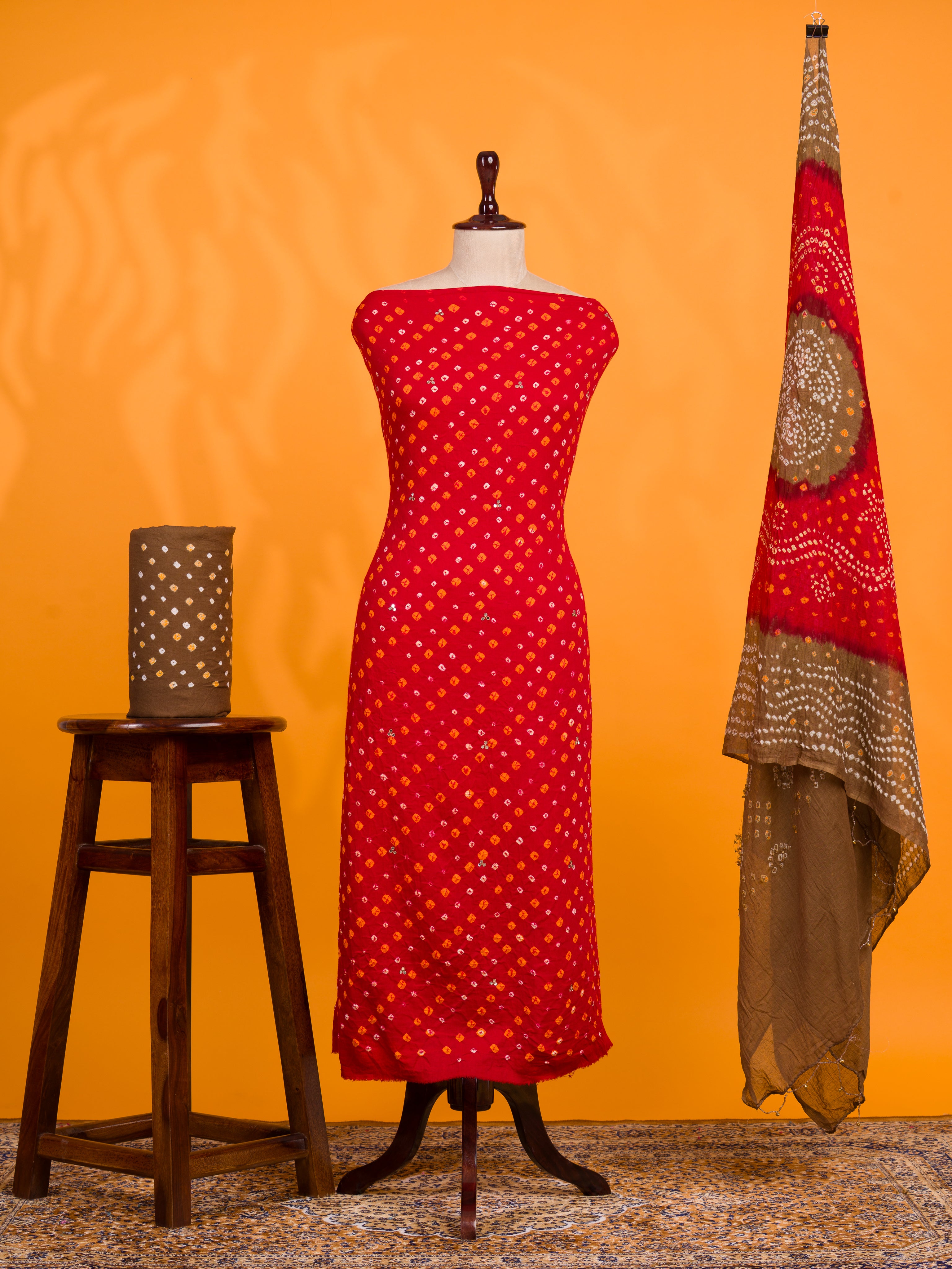 KcPc New Cotton Bandhani Style With Causal Wear Suit RSAF