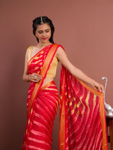 By Latest New Mos Chiffon Leheriya Style Saree
