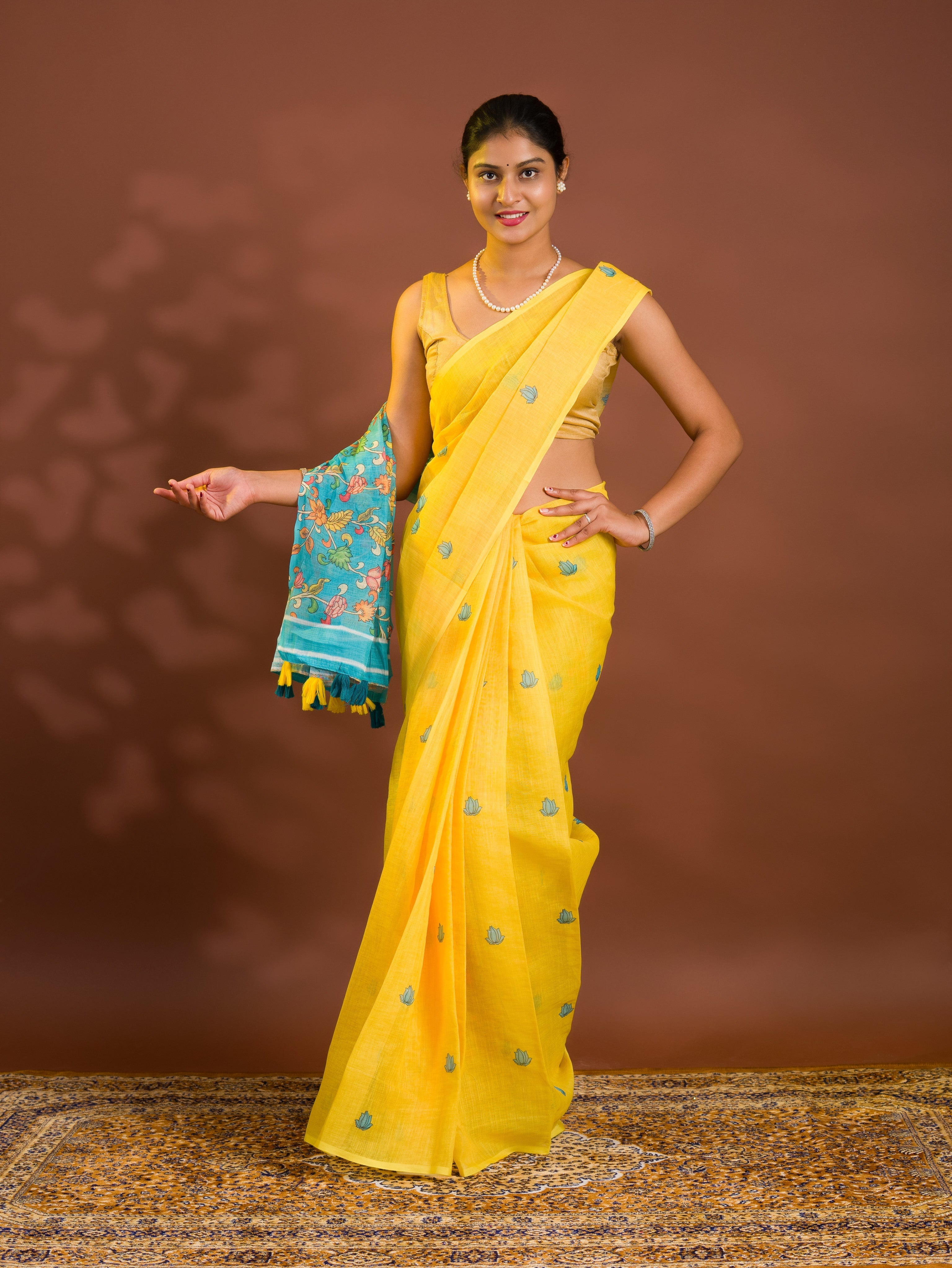 By KalamkariSaree With Casual/ Festive Wear