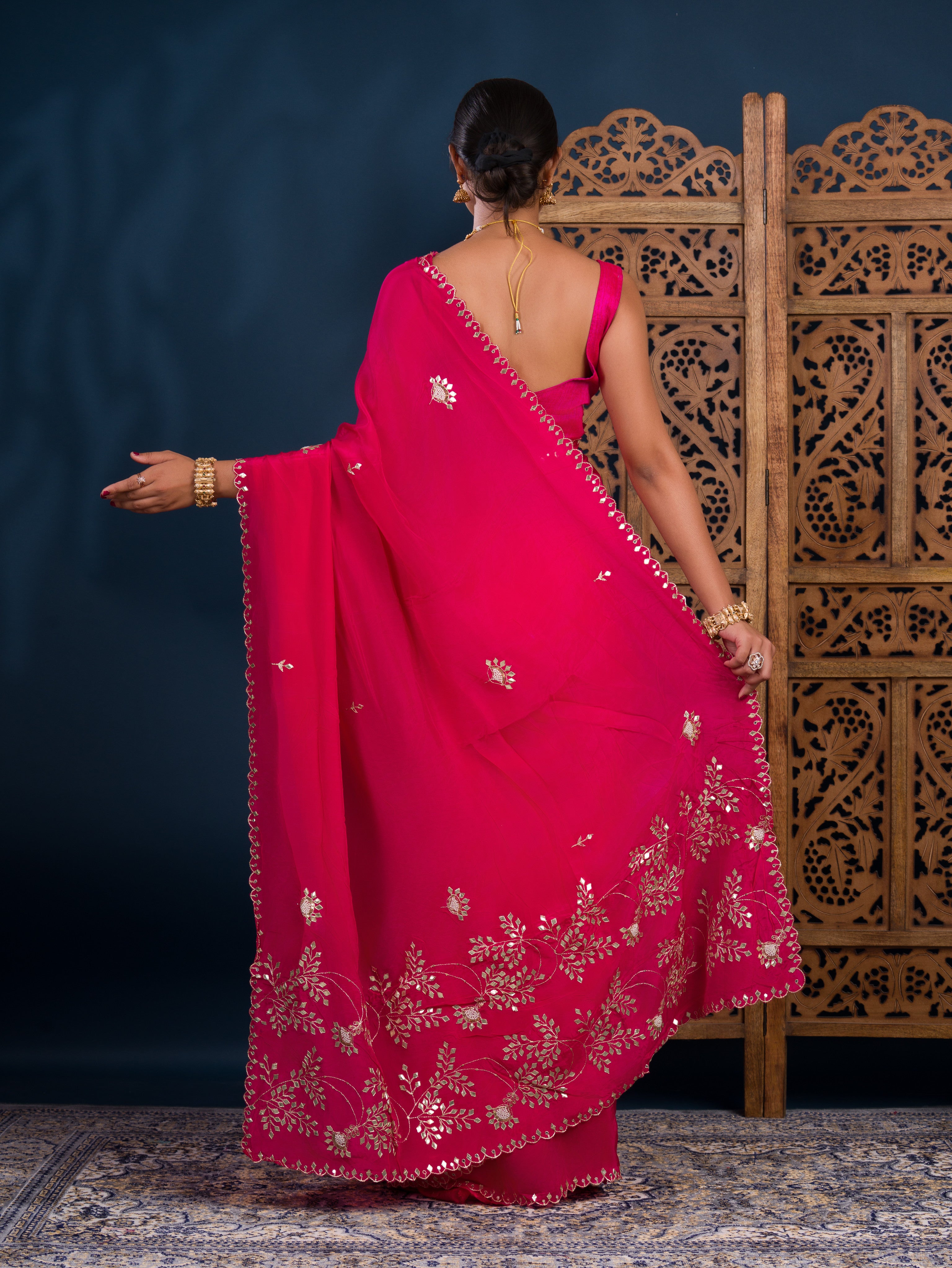 By Designer Saree With Wedding Wear