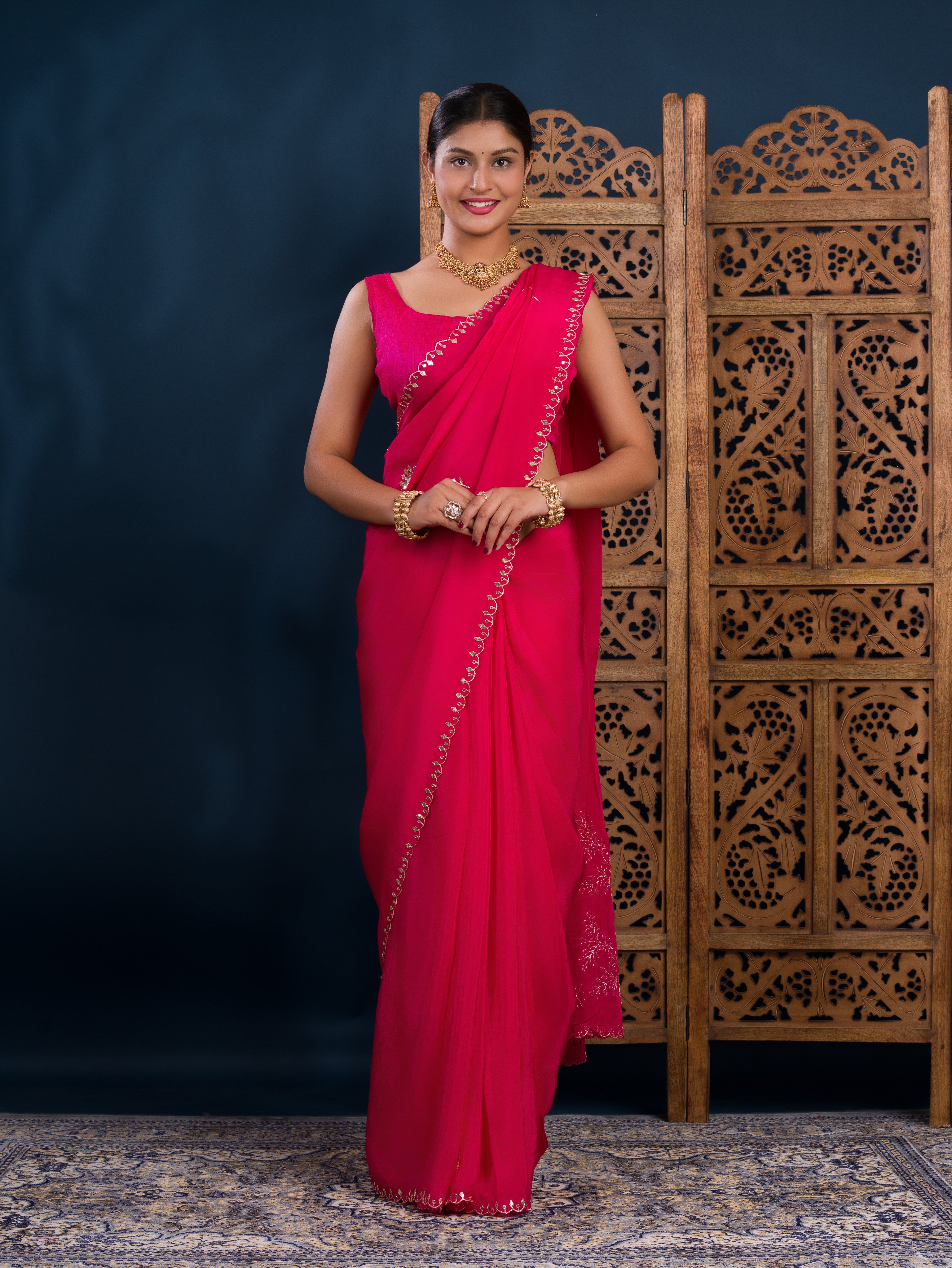 By Designer Saree With Wedding Wear