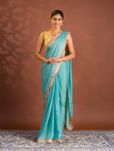 By Chiffon Tissue SareeWith Party Wear