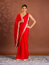 By Karwachauth SareeWith Party Wear