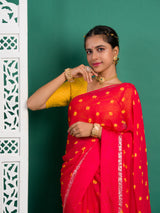 By Bandhani Saree With Casual Wear