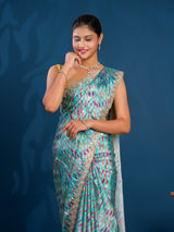 By New Launch Cotton Silk Leheriya Style with Gotapatti Work Saree
