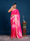 By New Dola Silk Bollywood Style With Zari border Saree
