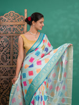 By New Dola Silk Bollywood Style With Zari border Saree