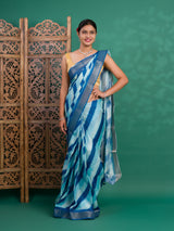 KcPc New Beautiful Cotton silk Printed Style With Zari Border Saree GAN