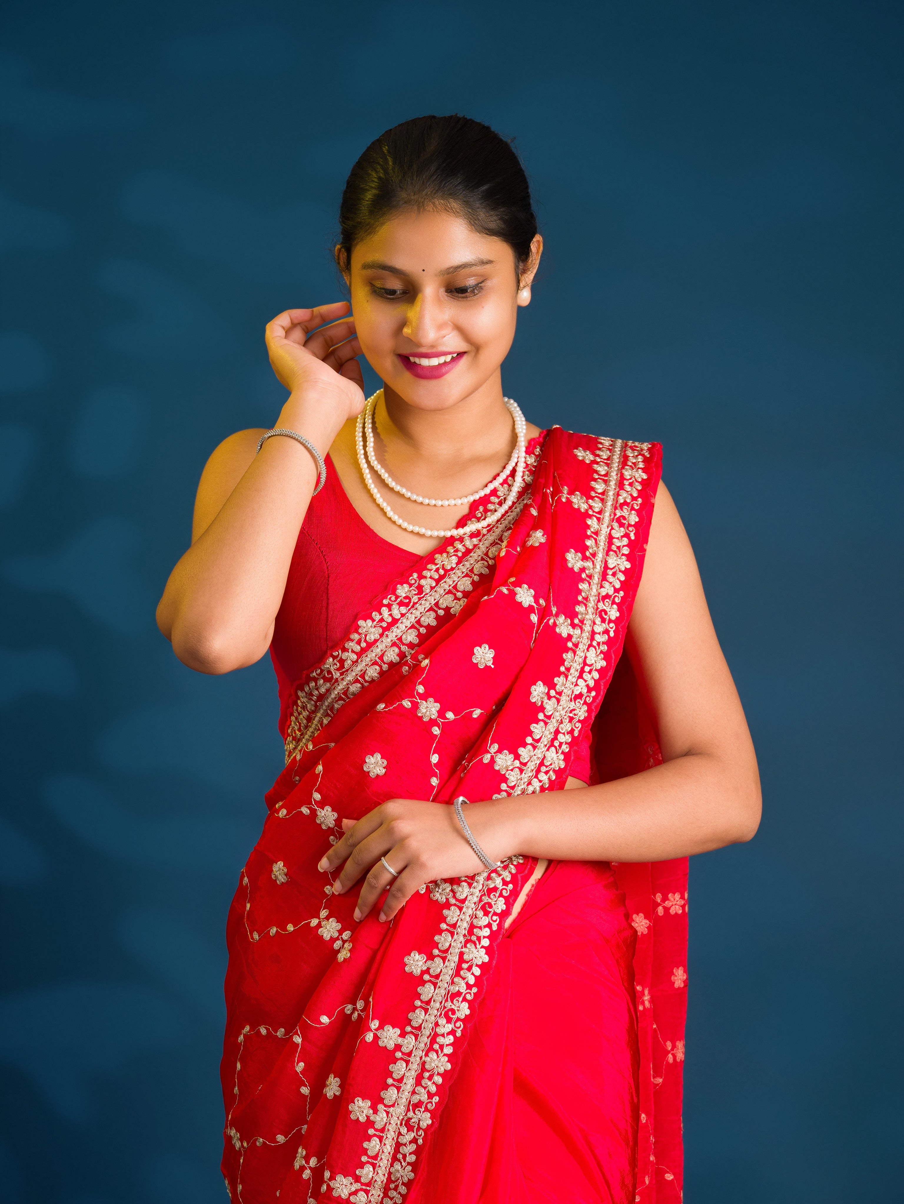 By Bollywood Saree With Traditional Wear