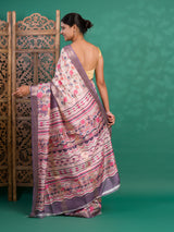 By Graceful Kalamkari Cotton Silk with Zari Finish Saree
