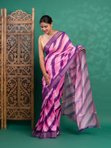 KcPc New Latest Cotton silk Printed Style With Zari Border Saree GAN