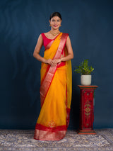 Buy Banarasi Saree With Festive Wear KcPc