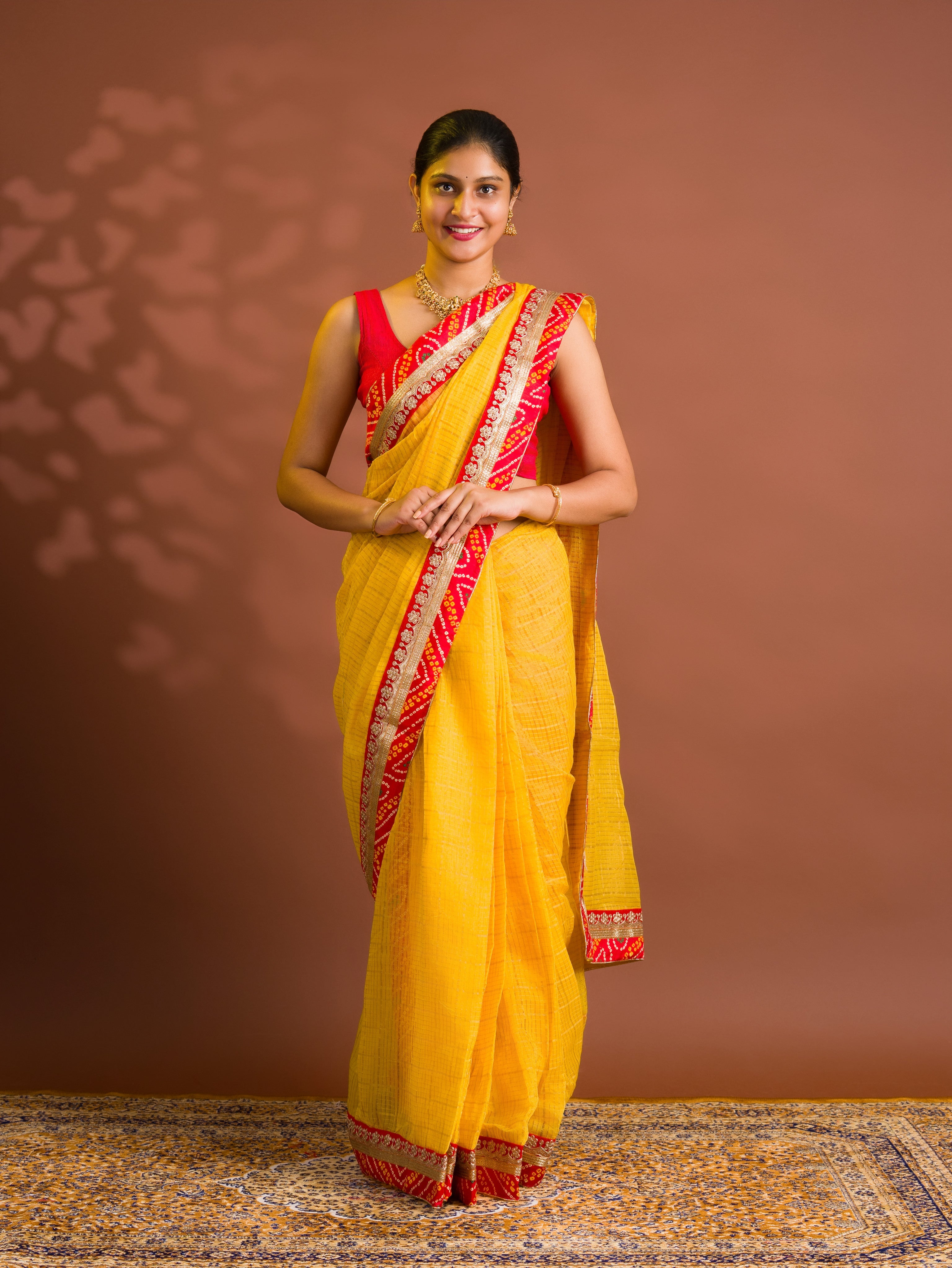 By Banarasi Saree WithFestive Wear