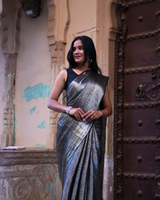 Buy Latest Banarasi Zari Weaving Saree KcPc