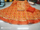 Latest Jaipur Patola Style Kota Doriya Gota Pathi Lehengas Nr Kml Lehenga