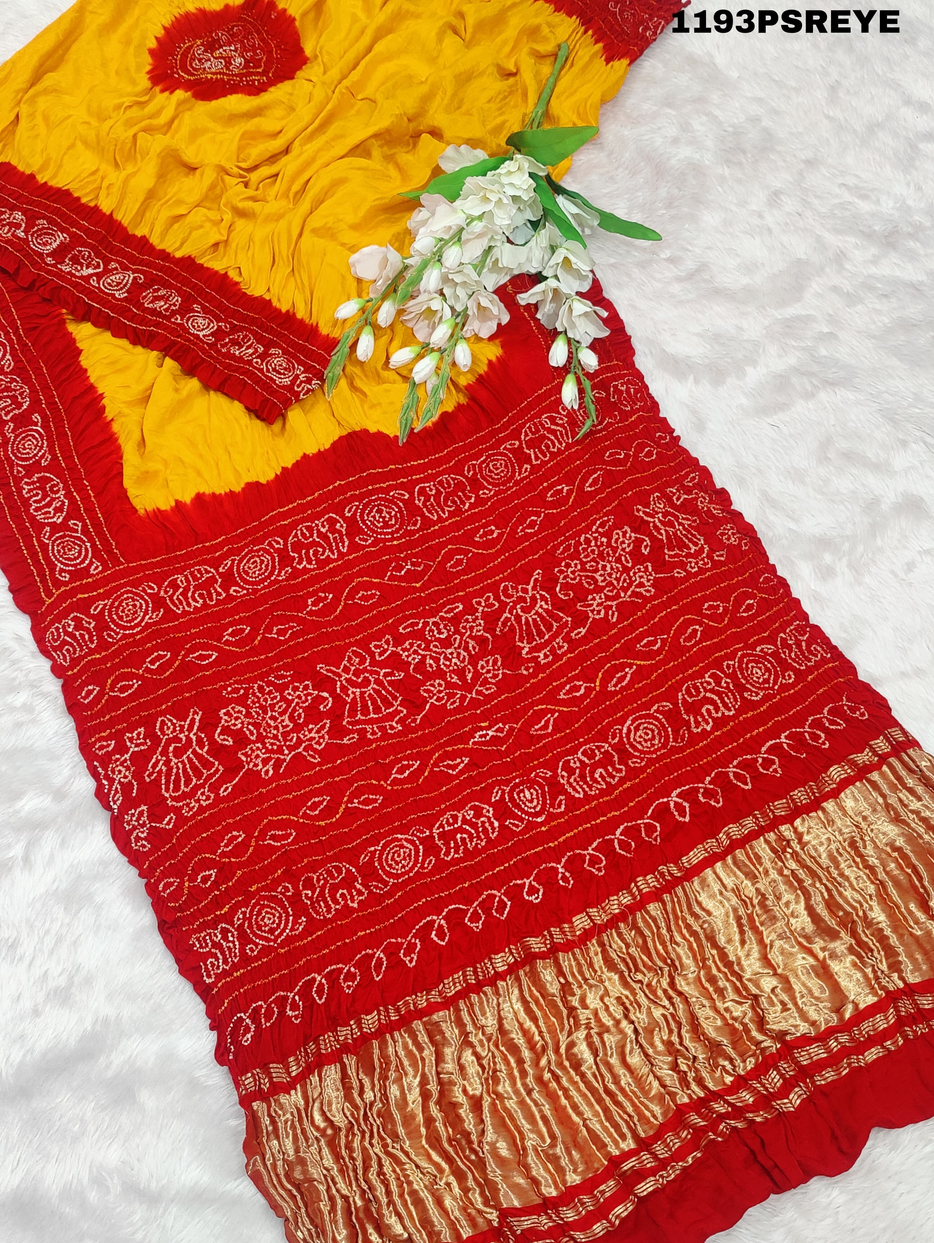 KcPc New Pure Gaji Silk Laddu bhandaj style Saree ADI