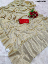 KcPc New Special Tissue Silk Bollywood Style Zardoji HandworkSaree RG