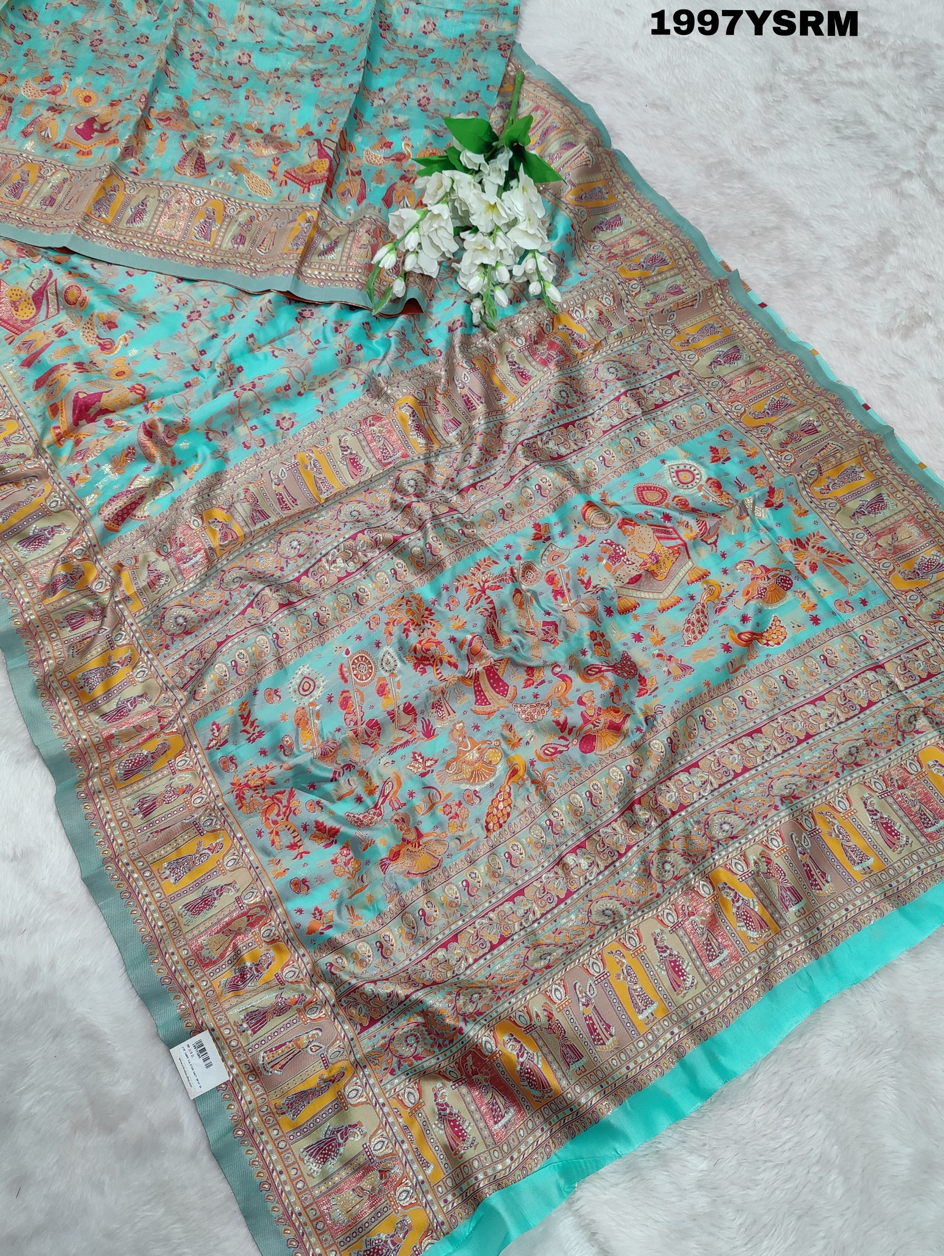 Pashmina Silk Traditional ModernPrinted Style Saree