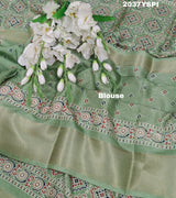 Cotton silk Ajrakh styleSaree under 1000