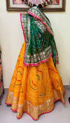 KcPc New special Pure Kota Doria Bandhej Gotta Patti Lehenga KML