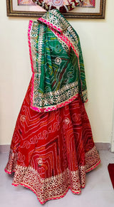 KcPc Latest Pure Kota Doria Bandhani Gottapatti Lehenga KML