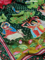 Aari tari Piten Work saree