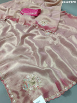 Tissue silk Bollywood With Kolkata Zardoji Work Saree