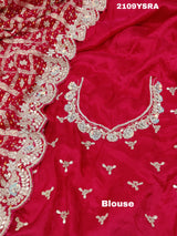 Georgette Bandhani With Kolkata Zardoji Work Saree