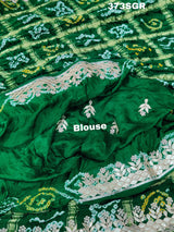 KcPc Pure Gaji Silk Bandhani Ghatchola Heavy Gotapatti Work SarerAMT