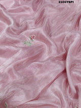 Silk Sequence cutdana Tari Work Saree in pink colour