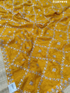 Silk Gotapatti Work Saree in yellow colour