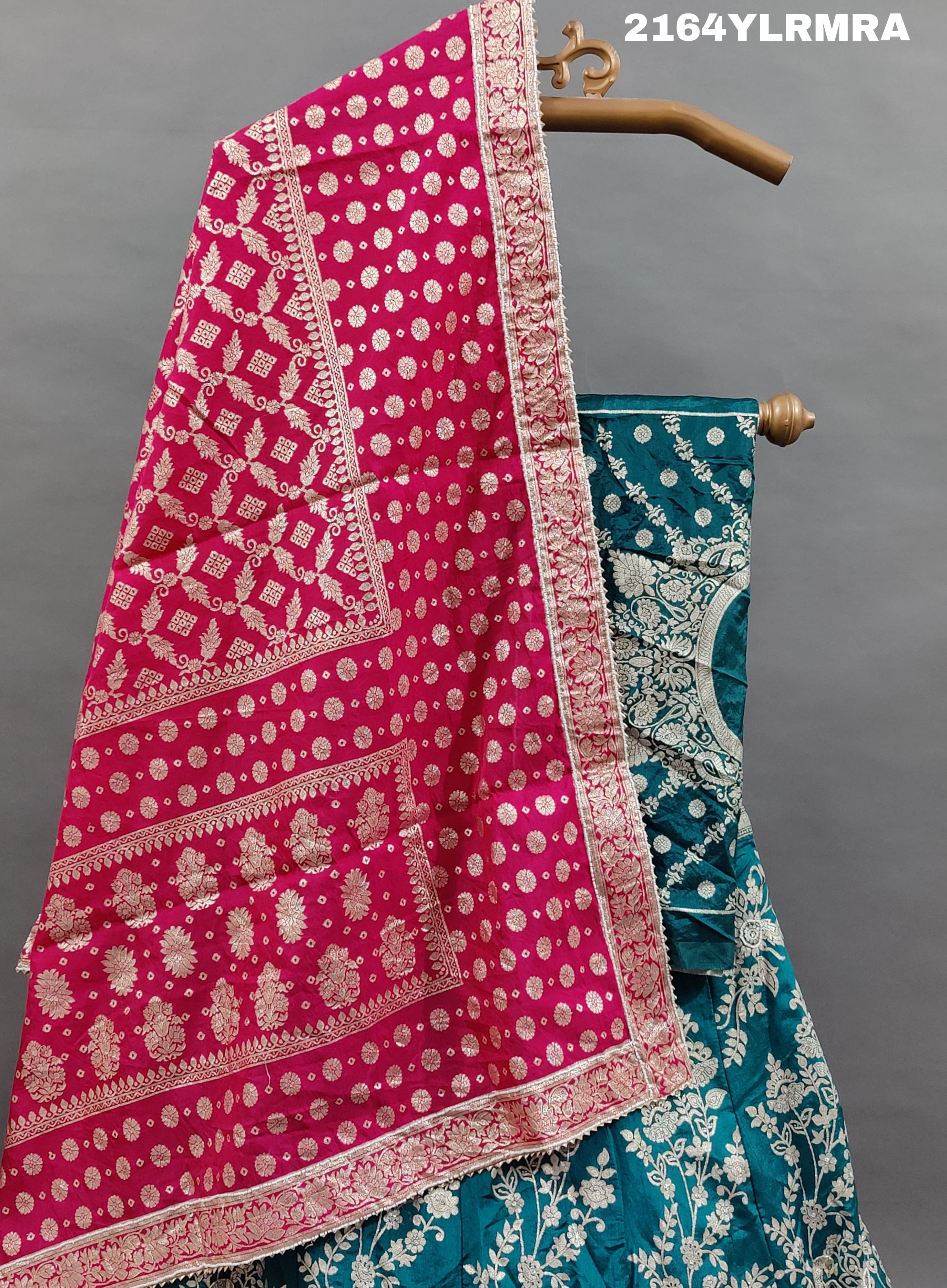 KcPc Lounch A Upada silk Banarasi White Beads Work Lehenga RTK