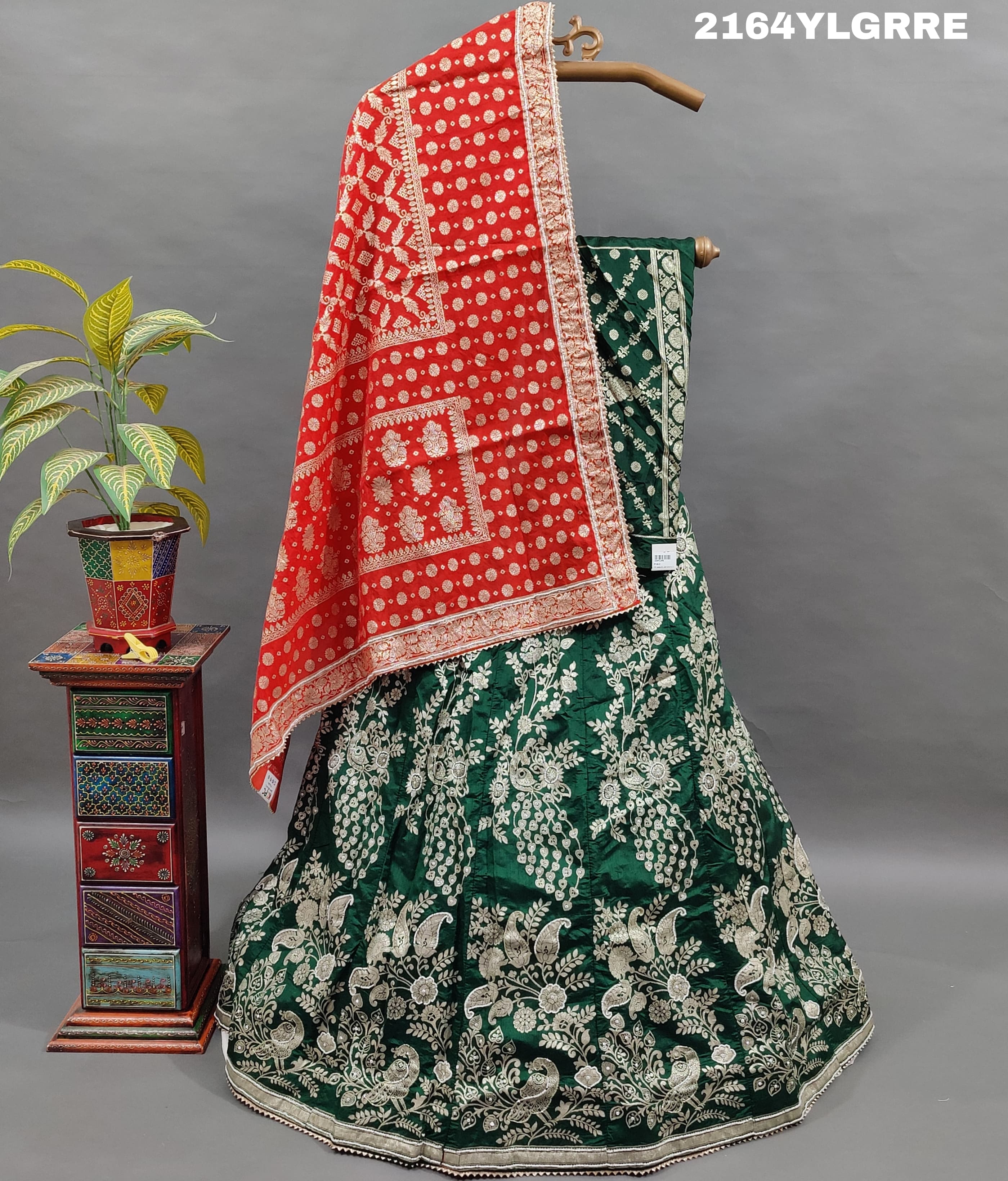 KcPc Lounch A Upada silk Banarasi White Beads Work Lehenga RTK