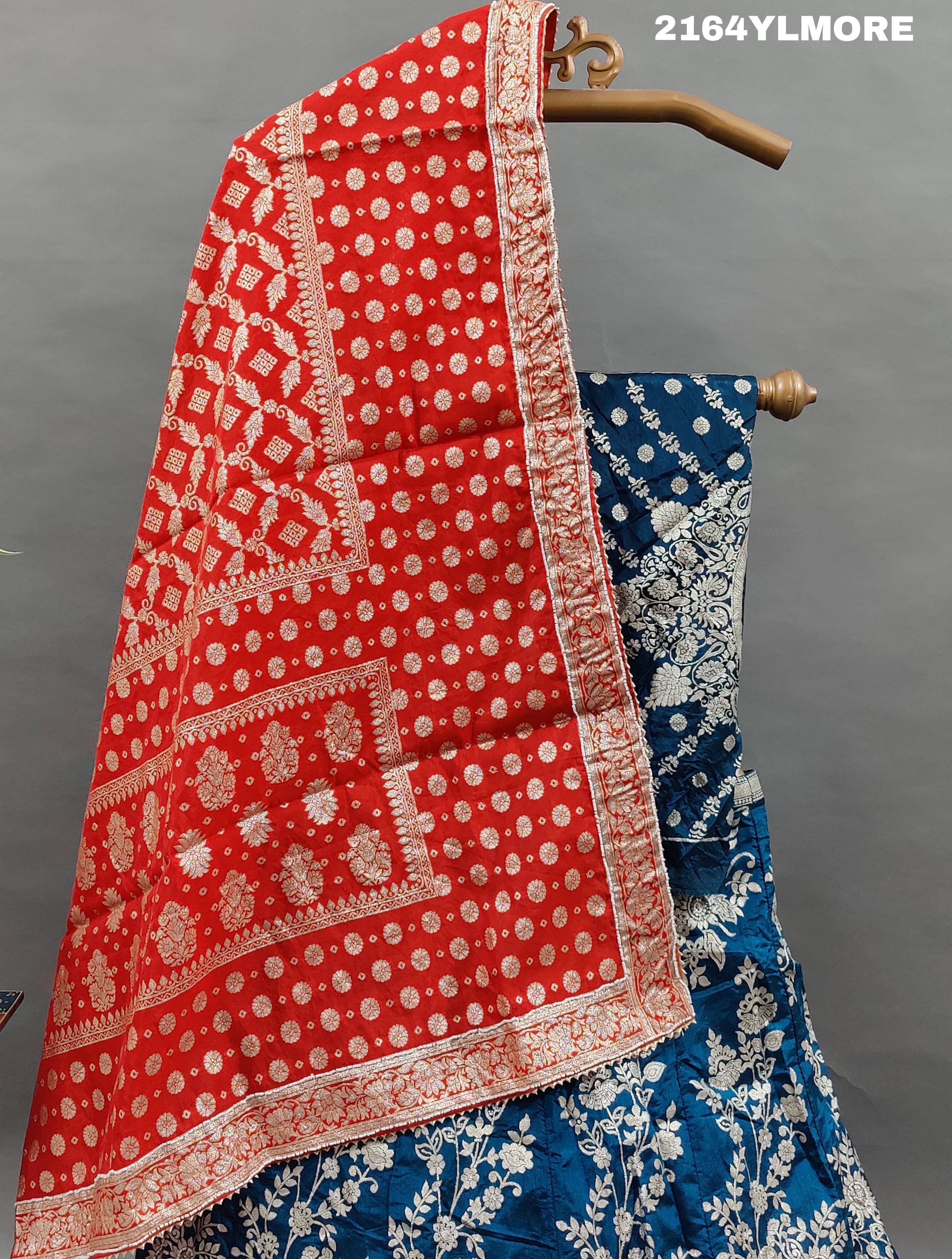 KcPc Lounch A Upada silk Banarasi White Beads Work Lehenga RTK