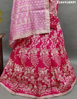 KcPc Lounch A Upada silk Banarasi White Beads Work Lehenga RTK